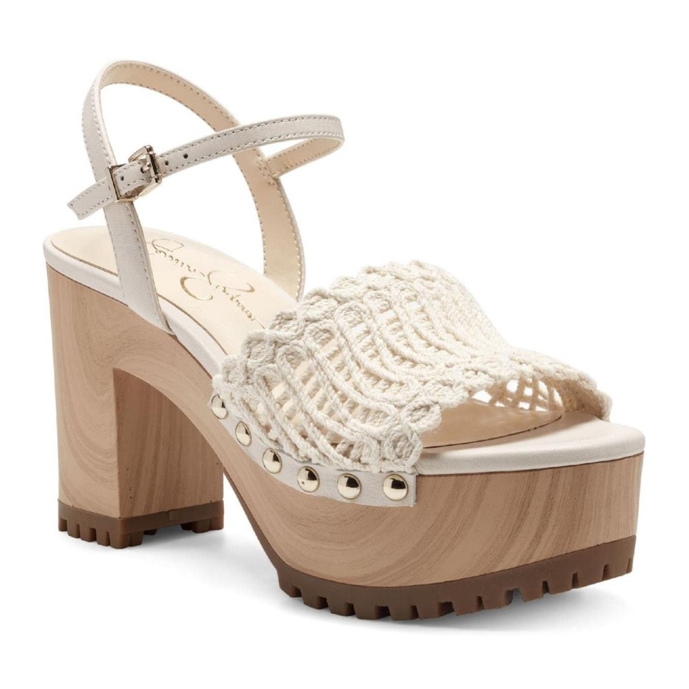 Jessica Simpson White Platform Sandals size 12 NEW